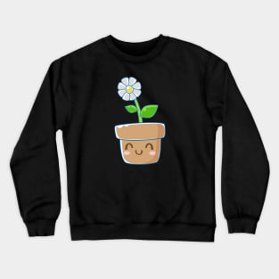 Flower Pot Design Art Crewneck Sweatshirt